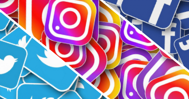 facebook, twitter, snapchat, linkedin, instagram